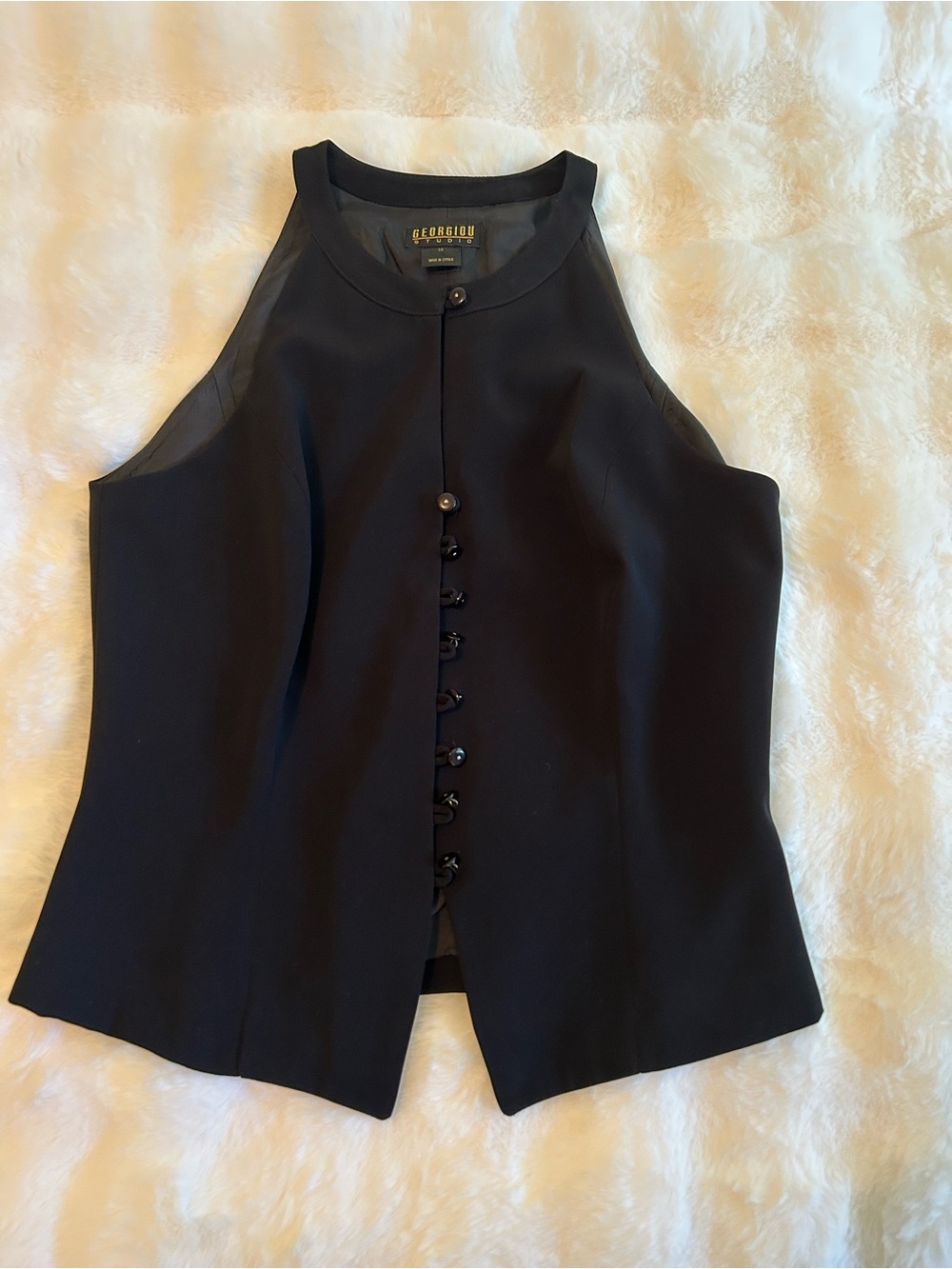 Black Vest absolutely gorgeous size 10 EUC